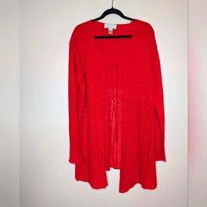 United States Sweaters Red Cardigan